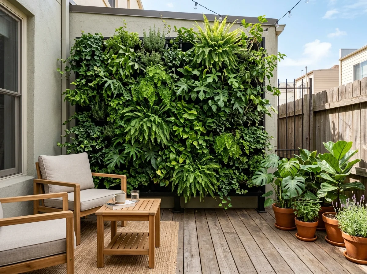 Vertical Garden Patio for 10 cute patio ideas for small outdoor spaces